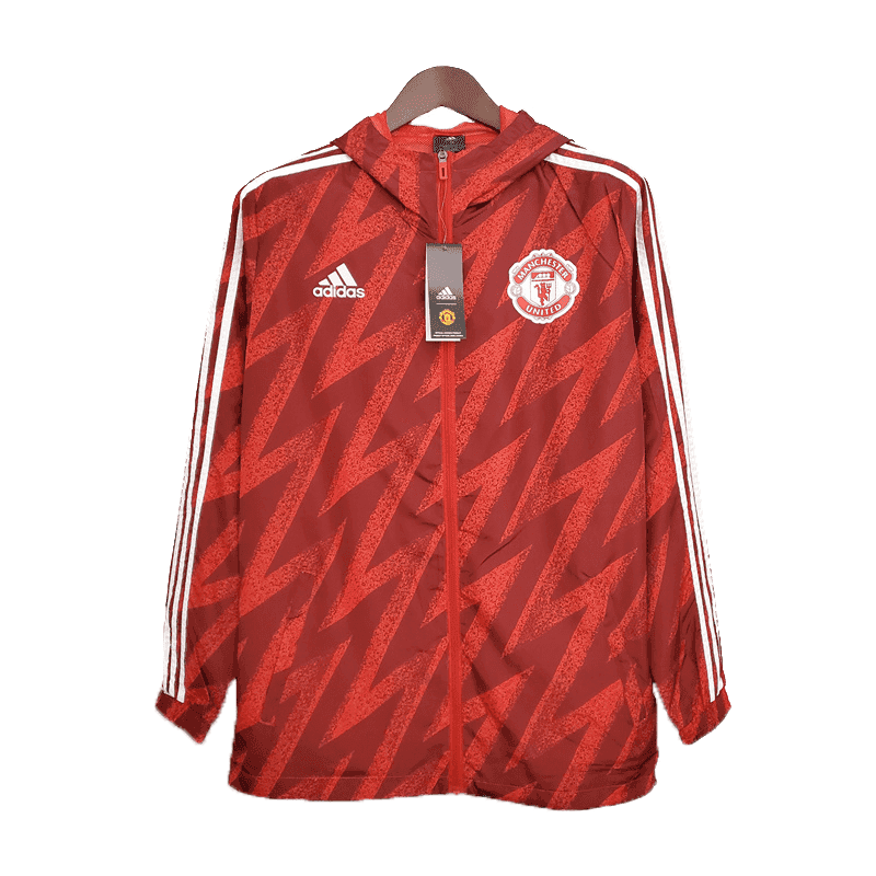 Manchester United Windbreaker Jacket - Red/Black