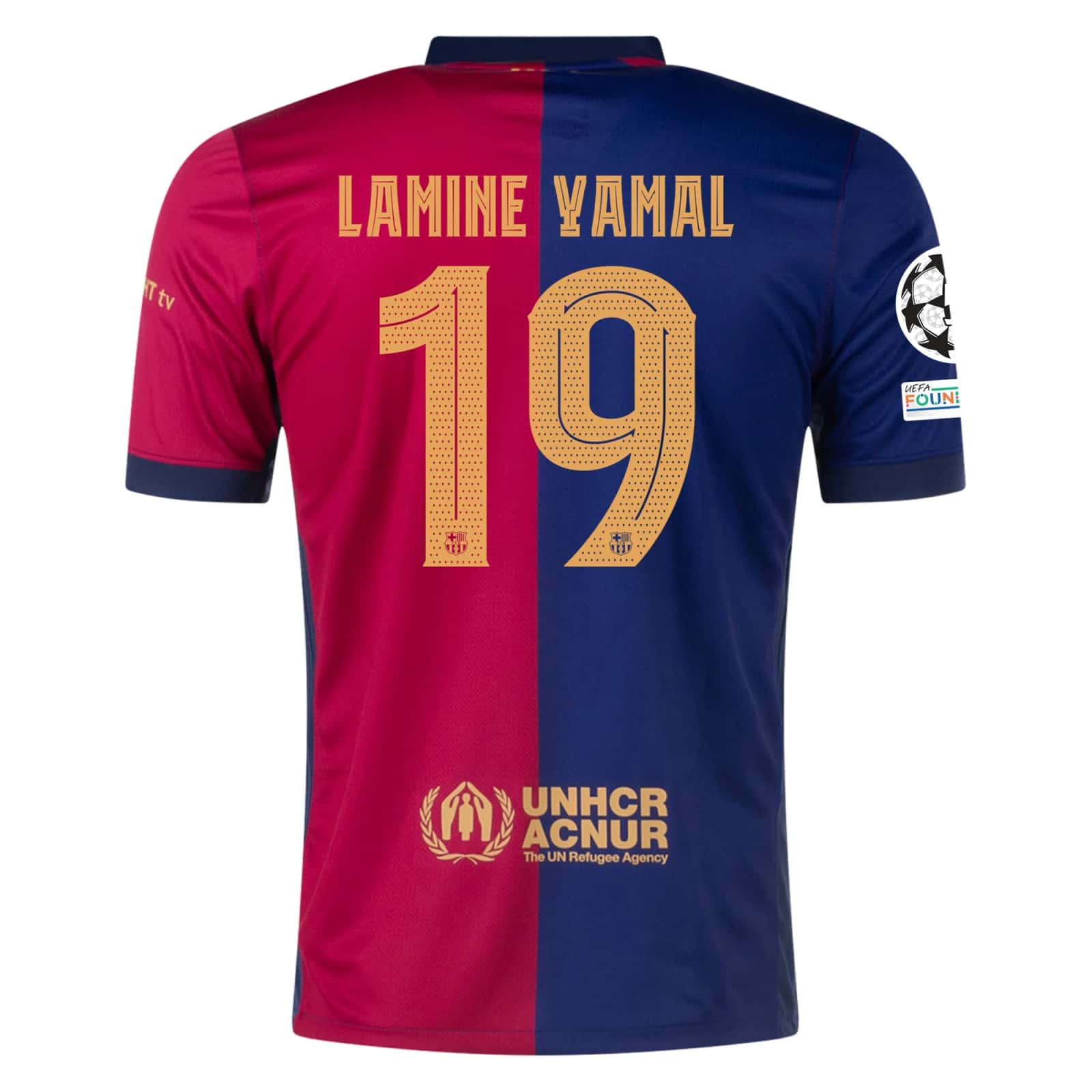 Lamine Yamal Barcelona 24/25 UCL Home Jersey by Nike