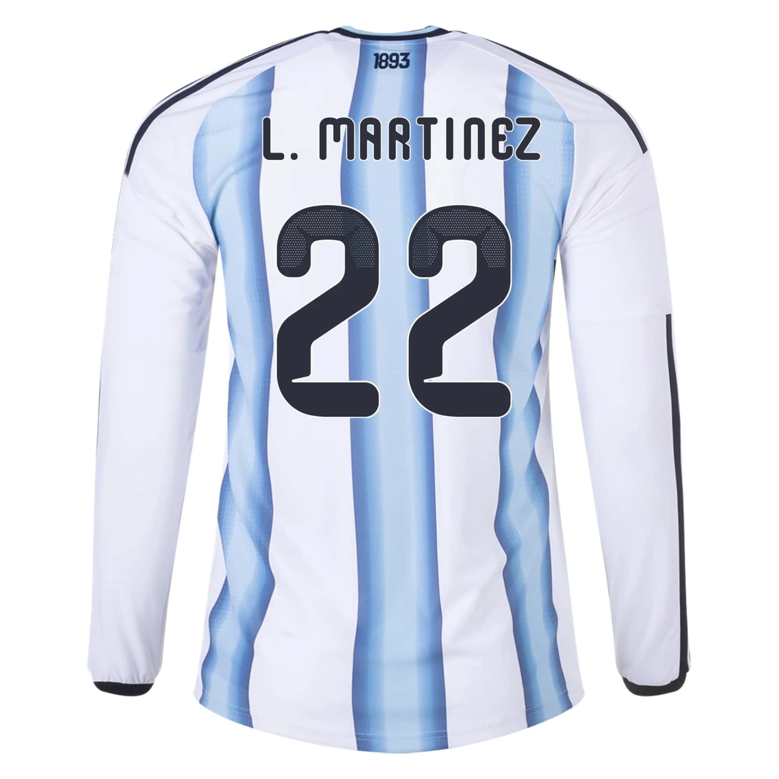 Lautaro Martínez Argentina 2026/27 Adidas Long Sleeve Authentic Home Jersey