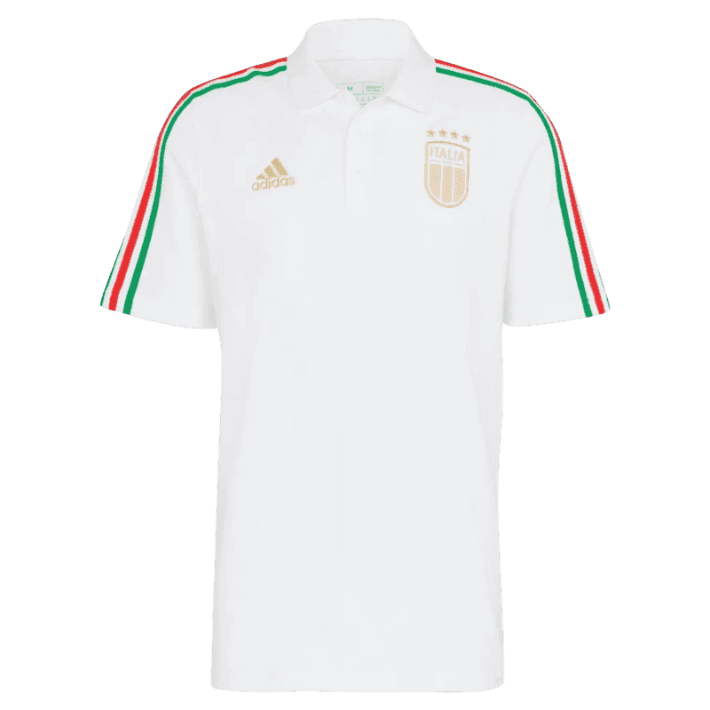 Italy DNA 3-Stripes Polo Shirt - White