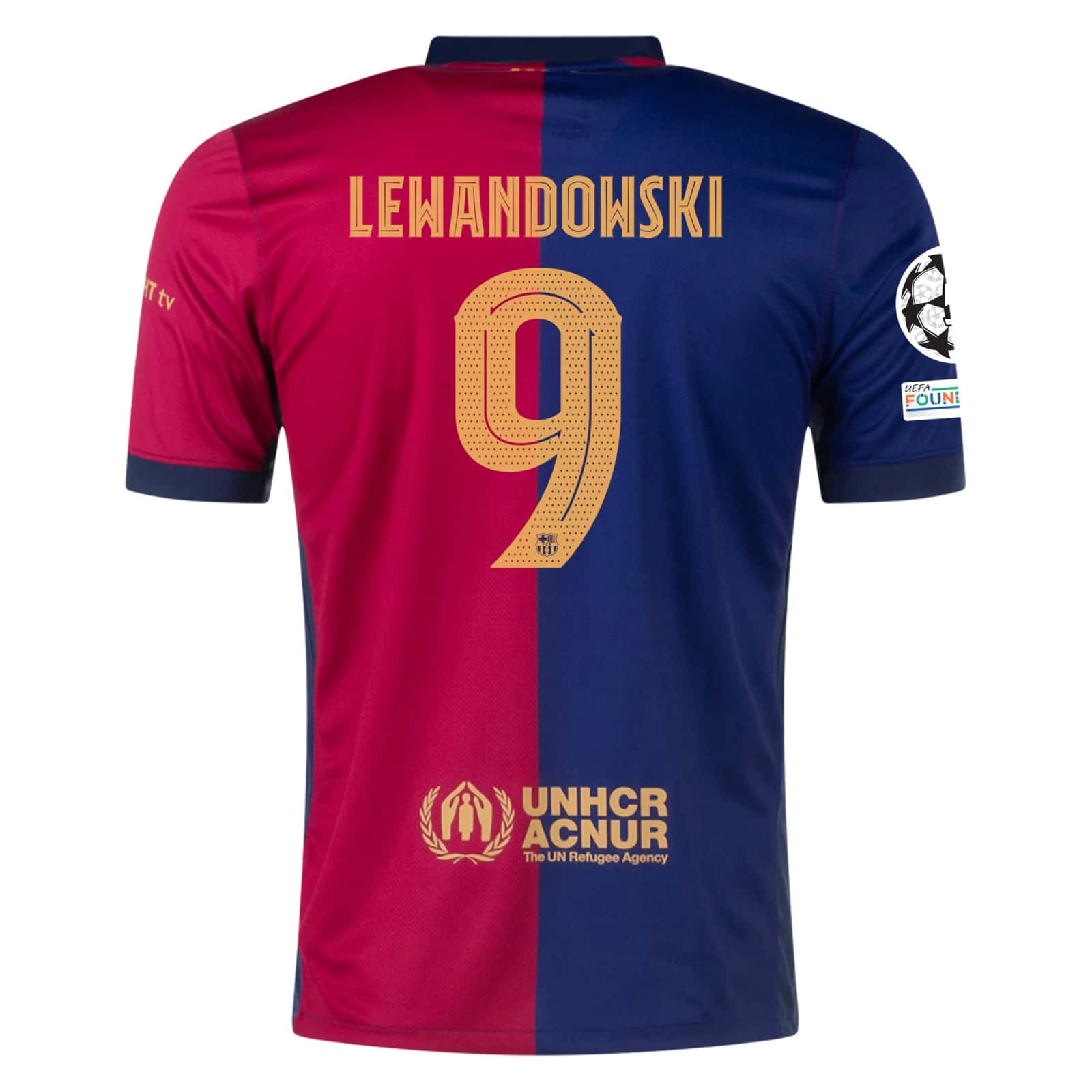 Robert Lewandowski Barcelona 24/25 UCL Home Jersey by Nike