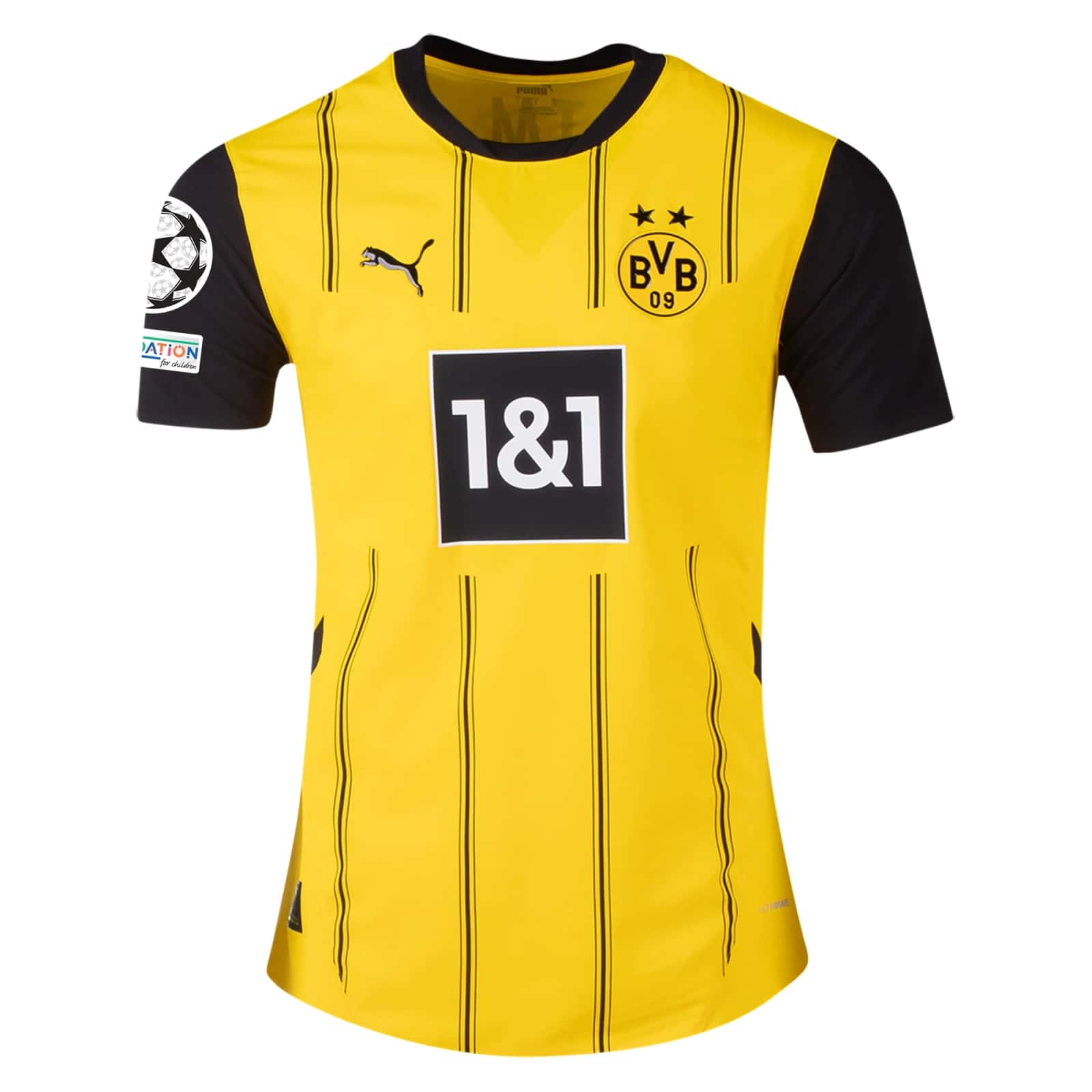 Borussia Dortmund 24/25 Authentic UCL Home Jersey by PUMA