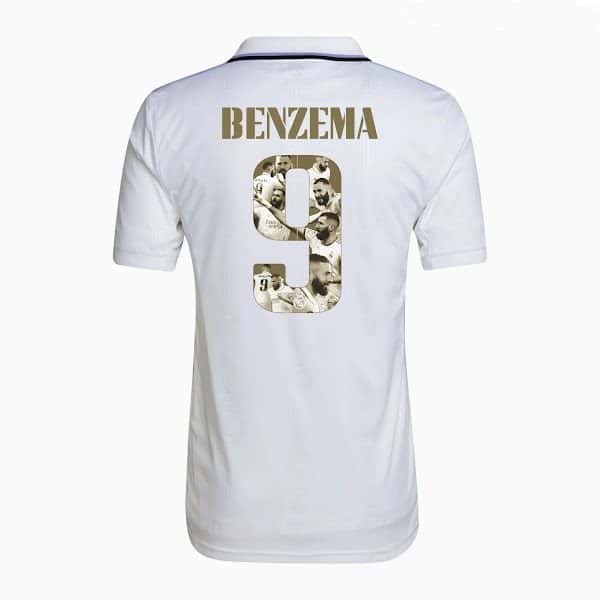 Karim Benzema Special Edition Ballon d’Or Authentic Home Jersey by adidas