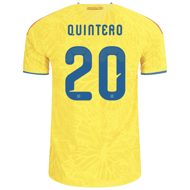 Juan Fernando Quintero Colombia 26/27 Authentic Home Jersey
