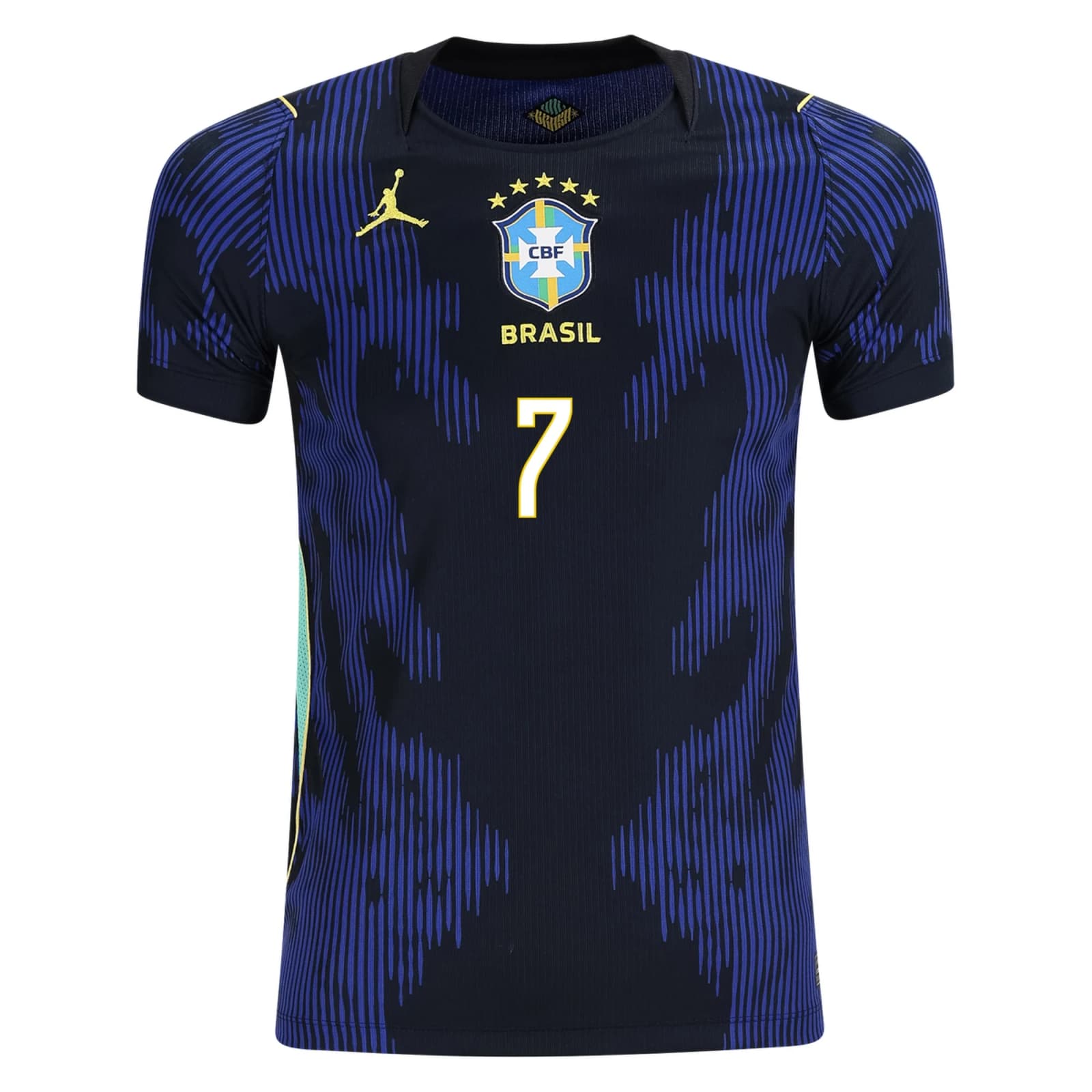 Kid's Replica Nike Vini Jr. Brazil 2026 Nike Youth Away Jersey