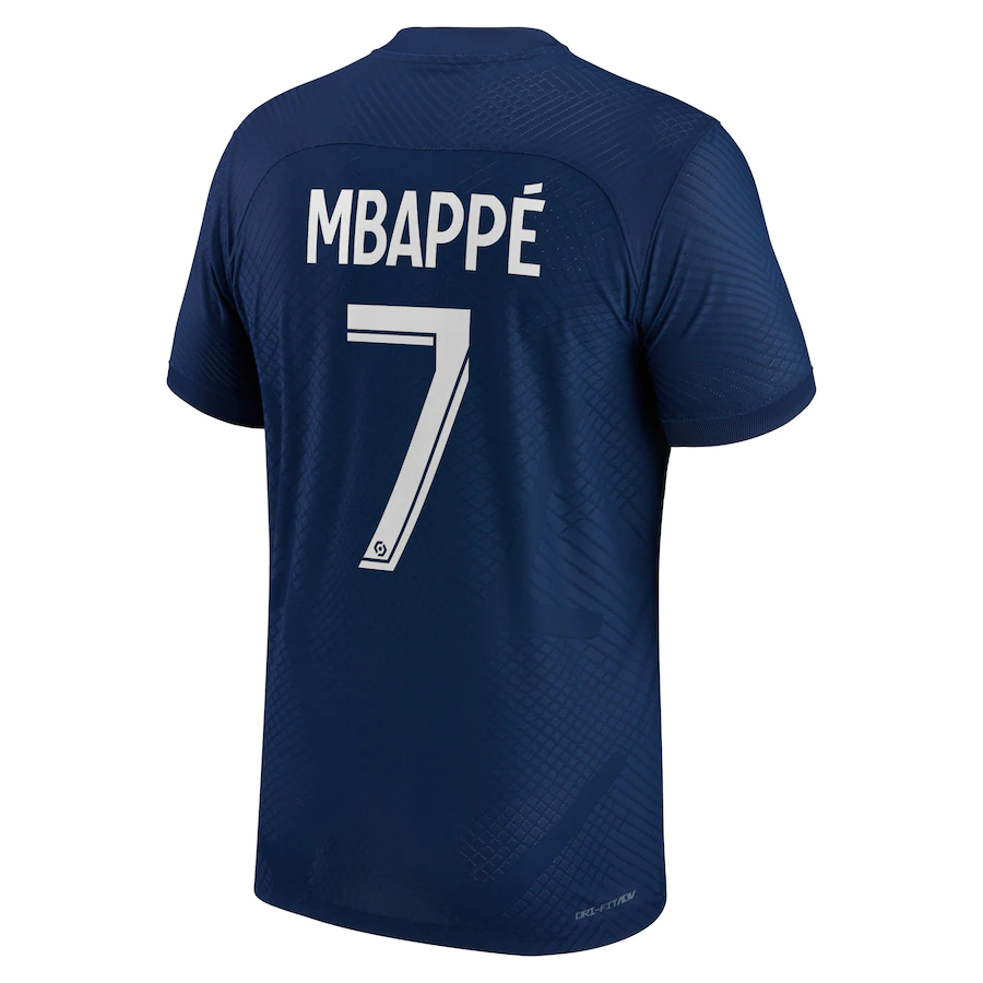 Mbappé 7 Paris Saint-Germain (PSG) 22/23 Authentic Home Jersey - SideJersey
