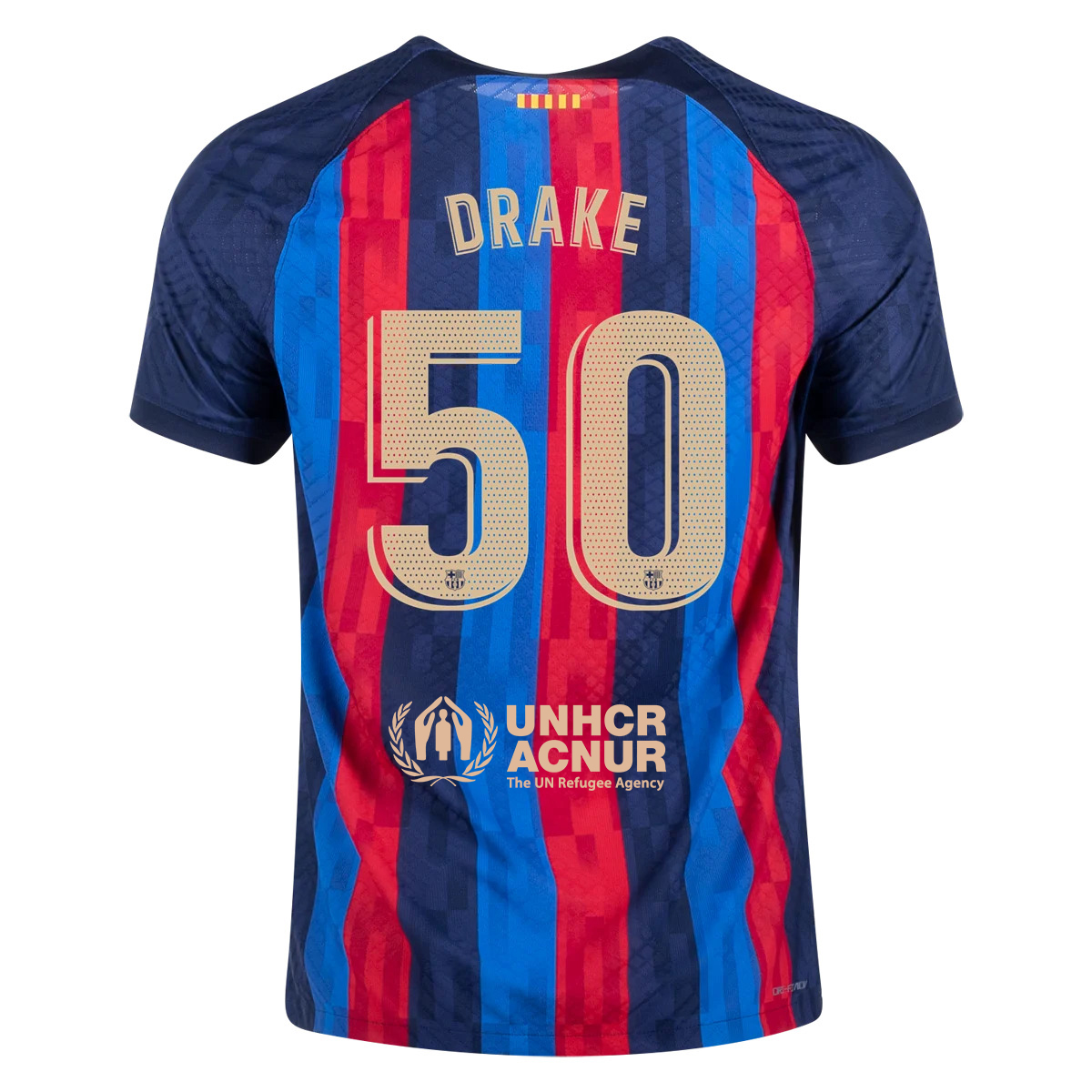 erfgoed Oude man Graf FC Barcelona x Drake - OVO Limited Edition 22/23 Home Jersey - SideJersey