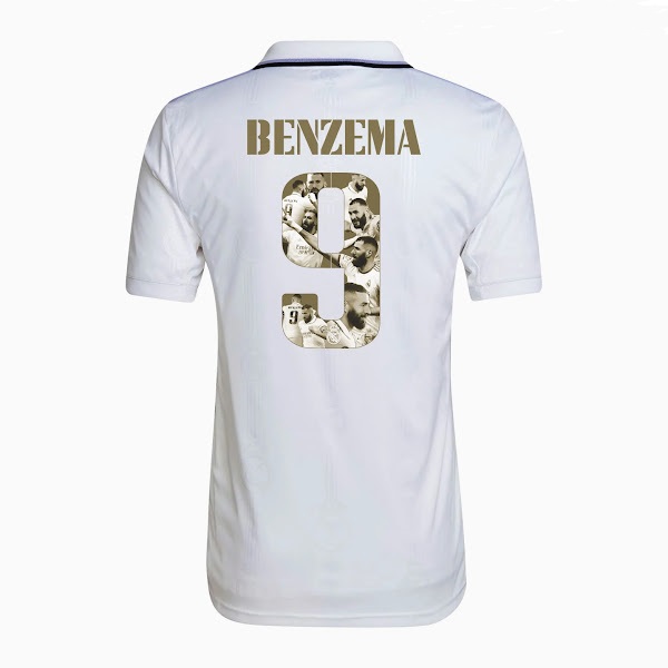Karim Benzema Special Edition Ballon d'Or Home Jersey by adidas