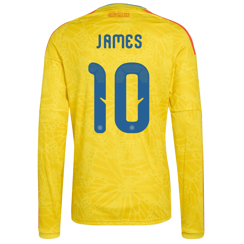 James Rodríguez Colombia 26/27 Long Sleeve Home Jersey